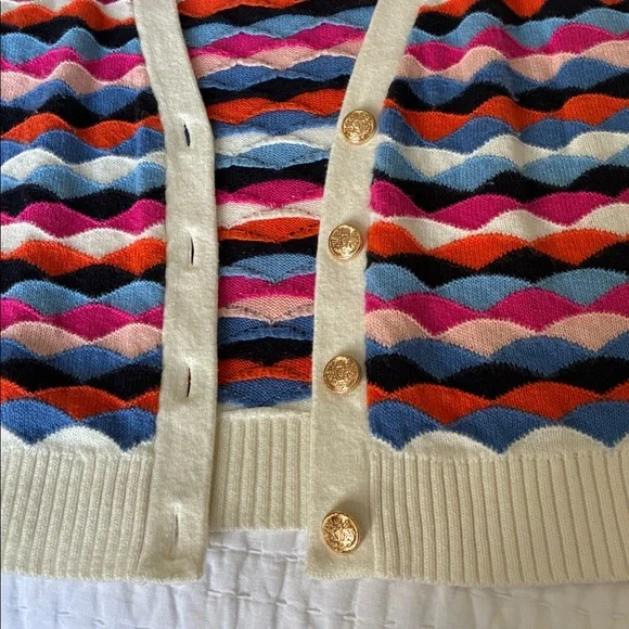 Talbots Multicolor Striped Cardigan - Picture 4 of 4